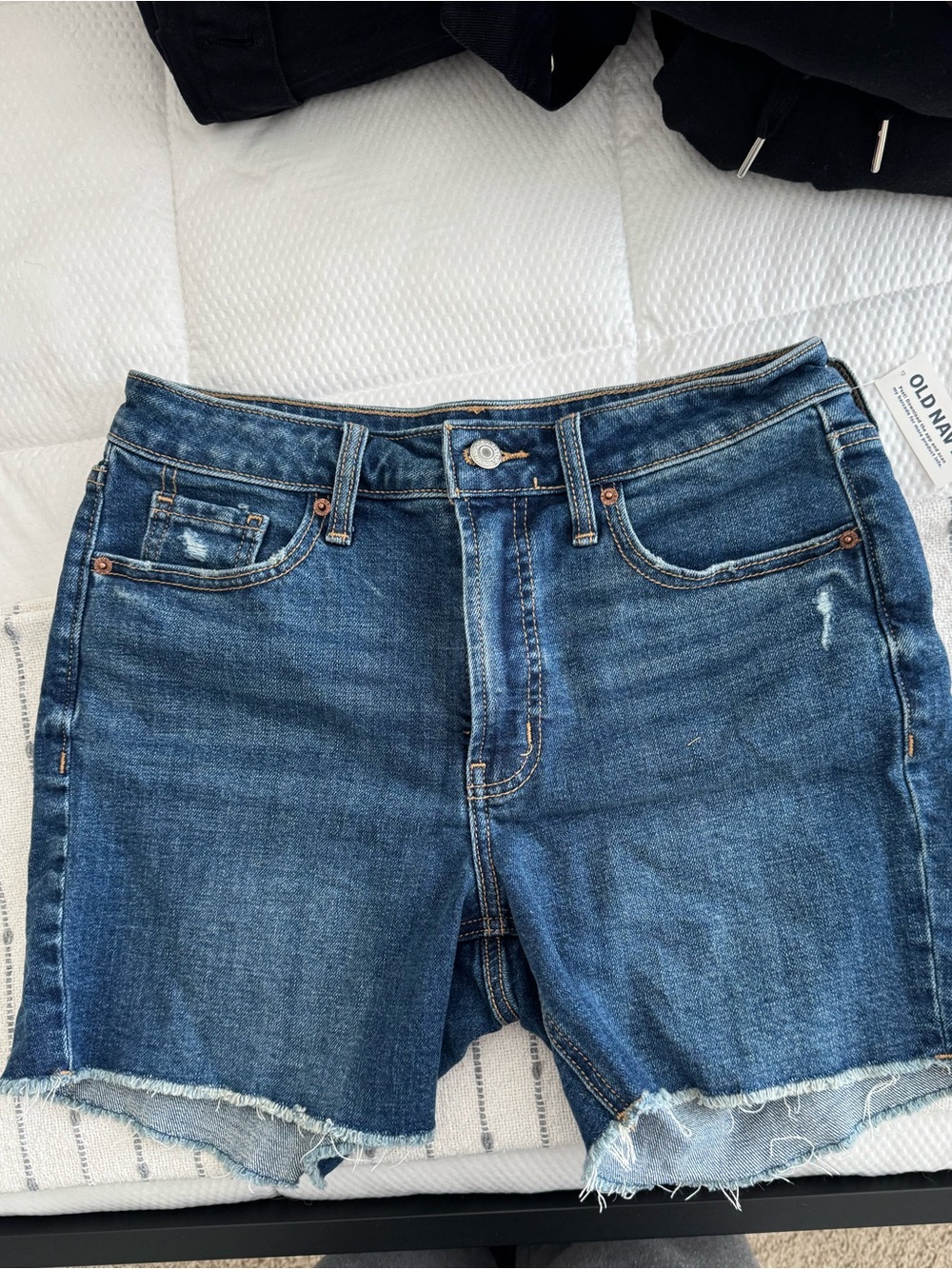 Old Navy Dark Blue OG Straight Denim Cutoff Shorts